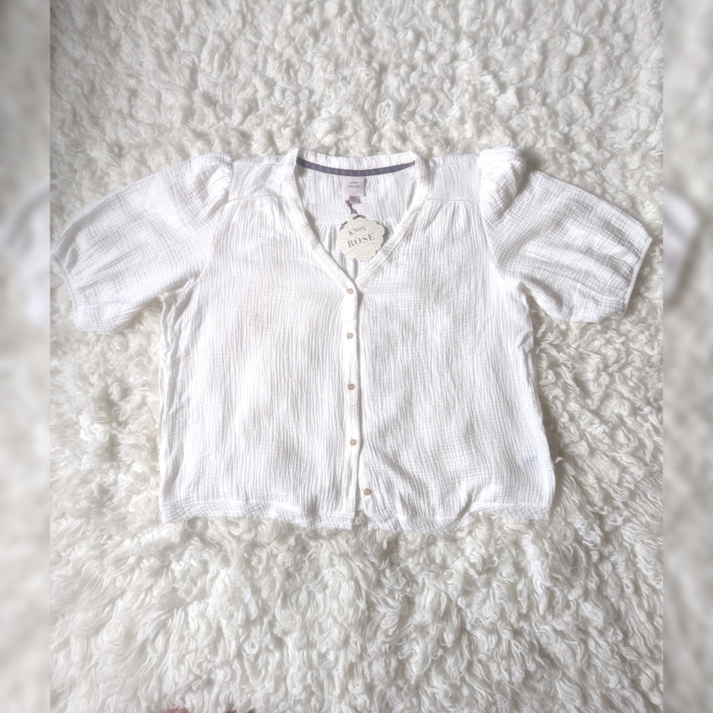 Cotton Gauze - Knox Rose XXL - dreamy blouse top with sleeves
